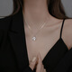 CHOMEL KINSEY Chinese Valentine's Day gift four-leaf clover clavicle chain 999 pure silver necklace girls light luxury niche 2025 new style one