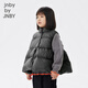 jnby by JNBY Jiangnan cloth children's clothing autumn and winter girls thin down vest A-shaped hem down jacket children 1N9C13601 046 cast iron gray 130 cm