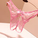 Sexy hollow underwear for women butterfly elements are convenient for dating for men and you lace open-stand thong black