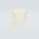 Auralee Men's Wool & Silk Henley P00894906 White M M