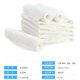 KETAOQI baby diapers washable diapers pure cotton gauze baby diapers child meson cloth newborn ring supplies 5 pieces white (thickened six layers) L
