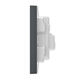 ABB switch socket panel 86 type 10A inclined five-hole socket Yingzhi series gray