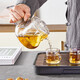 Xin Shangming teapot glass teapot tea water separation high temperature resistant teapot black tea ceremony cup kung fu teapot tea set tea drinking pot 550ml
