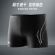 LI-NING swimming trunks men's anti-embarrassment minimalist swimsuit five-point training swimming trunks 3031 black XL