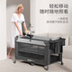 ULOP (ULOP) crib movable splicing bed multi-function folding bed baby sleeping artifact diaper changing table newborn bb bed 1.1 meters free installation guardrail can lift crib gray baby supplies meeting gifts portable travel nap bed
