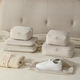 Bonniemeijia Travel Storage Bag Clothes Compression Bag Portable Washing Makeup Bag Shoes Dust Bag Beige 4-piece Set