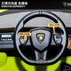 Children's shoes authorized by Lamborghini Children's electric car four-wheel remote control car can seat men and women baby toy car authorized by Lamborghini dual drive red + common seat + common tires