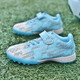 Feelaces Spitzenfreie Kinderfußballschuhe für Studenten, Männer und Frauen, Falcon TF gebrochene Nägel Klettverschluss Turnschuhe Künstliche Gras-Trainingschuhe 6195 Monate Farbe gebrochener Nägel 35 Standard Sportschuhe Größe