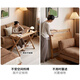 
Genji Wooden Solid Wood Desk Modern Simple Study Office Desk Small Apartment Log Writing Table Oak Folding Table 1 Meter Folding Table (1000*563*825mm)