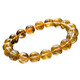 EVAIY Golden Blonde Crystal Bracelet Flash Citrine Jewelry Same Style for Men and Women Lucky New Year Gifts Birthday and Valentine's Day Gifts 8mm Collectible Golden Blonde Crystal Bracelet