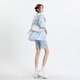HMRSV2025 NEUER NEUE High-T-Fünf-Punkte-Denim-Shorts für Frauen losen und schlankes Retro-Design mittelgroße Hose Trendy Moonlight Blue-H9930 M Empfohlenes Gewicht 99-109jin [Jin entspricht 0,5 kg]