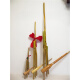 Lnga Landgre Guizhou Miao Lusheng Ethnische handgefertigte Bambus -Instrumentenbühne Performance Requisiten Lusheng 6 Röhren Großer und kleiner Lushg -Beutel mittelgroße Edelstahl Mund 75*35 cm Blasenstil