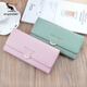 Cool Kangaroo KQ2024 New Women's Women's Long Clutch Fashion Version Coreano Versión Corea Simple Valor Multi-tarjeta Billetera Soft Billet