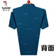 Woodpecker (TUCANO) mulberry silk short-sleeved T-shirt for men summer lapel polo t-shirt with pocket middle-aged and elderly ice. Silk half-sleeved daddy suit 753 tic toe [green] [short sleeve] 170/84A