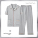 BSTB [extra großer Größe] 7xl Super große Baumwollhosen Halbärmeligte Pyjamas für Männer Sommerfett und Fett Plus Größe 300 Jin [Jin entspricht 0,5 kg] Fett Baolan HD12003 Kurzärmeler-Hosen Anzug 5xl180-220 Jin [Jin Equals Equals 0,5 kg]