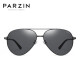 PARZIN Polarized Sunglasses Men's Classic Flying Frame Toad Mirror Sunshade Sunglasses Special for Driving and Driving Black Frame Black Gray Film (8009)