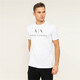 ARMANI/AX MEN MEN'S Logo gedruckte Mode Kurzarm Runde Hals T-Shirt 8nztcj Z8H4Z rot 1463 s