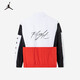 Jordan Nike AJ Children's Clothing Boys Spring and Autumn Contrast Color Nike Children's Jacket Jacket Windproof Top Chili Red