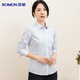 Romon DP no-iron 100% cotton anti-wrinkle long-sleeved shirt for women pure cotton no-iron slim business striped shirt for women