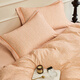 Luolai Home Textiles 100% Cotton High-quality Pure Cotton Wool Set Furniture Furniture Technique Autumn and Winter Warm Care Four-Piece Set [High-end 60 Patches of Furniture] Jingwen Flower Language 1.8/2.0 meters wide bed suitable for quilt cover 220*250cm