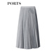 PORTS women's new autumn and winter skirt LL9S008NWF013 gray M (6)
