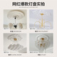 XMSJ French pu lamp plate gypsum base round European ceiling ceiling decorative line engraved combination parquet lantern base S7027-diameter 44cm 0mm