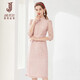 Classic Story (JANE STORY) High-end Lace Dress Women Spring 2025 New Three-quarter Sleeve New Chinese Style Improved Version Lace Cheongsam Dress A03 Pink M