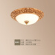 
CLCEY European Ceiling Light Modern Country Living Room Lighting Retro Bedroom Aisle Balcony Entrance American Ceiling Light 1048 Retro 30cm Three-color Lighting 24w