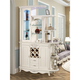 
Huanbao Laoshu European style entrance entrance door entrance partition cabinet wine cabinet screen shoe cabinet integrated double-sided room hall cabinet decoration cabinet white 695 ivory white 0.9 meters