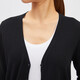 Respiración profunda respiración profunda para mujer lavable lana pura cárdigan a400298 negro s (tamaño 2)