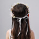 St. Xian children's garland headband headband pearl crown girl princess ancient style headdress performance flower girl accessories headband forest style Sudie style 1