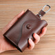 MAIWEINI2024 new key bag real cowhide men's car waist hanging large capacity multi-function simple key bag buckle for women's style brown [6 key positions + 2 ID positions]