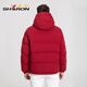 
Sherron off-season down jacket men's short loose autumn and winter jacket hooded fashionable and versatile sports and casual 12605 Mist Blue 3XL