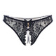 Jiumu Yadai sexy underwear women's underwear sexy pajamas lace open hollow see-through thong one size black one size