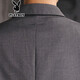 Playboy suit men's slim professional suit blazer casual suit wedding best man groom suit groom suit one button black single suit (send shirt) XL