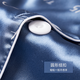 Antarctic ice silk men pajamas men summer short-sleeved trousers imitation silk cardigan lapel loose home clothes light blue XL
