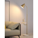 Luo Qiya CMLZIUA living room sofa next to the floor lamp coffee table integrated Nordic light luxury bedroom study reading lamp vertical lamp gold + 9 watt warm light bulb