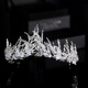 Crown tiara adult bride main wedding dress headband tiara goddess 18-year-old princess performance hair silver 3 TS-0007-C