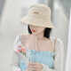 Siggi sun protection hat women's spring and summer sun hat outdoor anti-UV pure versatile basin hat fisherman hat khaki