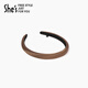 She's simple tracking dopamine simulated silk satin hairband hairpin headband high-end hair accessories hairpin hairpin hairpin hairpin dark brown F1
