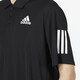 Adidas official men's POLO shirt 25 spring new lapel quick-drying breathable woven T-shirt short-sleeved HB6224/Autumn new/side three stripes/black M