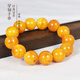 DL 1998 Fat Donglai quality beeswax single beads natural chicken oil yellow old round beads loose beads beads with beads bracelet Buddha beads diamond star chicken oil yellow old honey round beads 16mm single