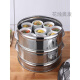 Commercial stall extra large steamer basket 400 series stainless steel steamer household large thickened round steamer steamer [1 piece] 32cm