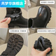 Rui Menghua Girls Boots 2025 New Spring and Autumn Children's Short Boots Martin Boots Baby Leather Boots Fashionable and versatile single boots Brown Size 107 Is this one smaller?
