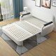 Songxian Modern home living room sofa bed Nordic simple small apartment storage lazy sofa bed [with storage]