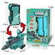 Case Family Toys Grandes juguetes de mecha deformados de los niños Bloques de construcción de educación temprana Niños y niñas 2-6 años 0-9 Combinación de robot digital Gran número 0 Windows Color de ventanas de remolque Caja de color