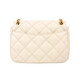 Tang Liboqi (Tory Burch) Willa Umhängetasche TB Damens Bag Mode Mody Damen Diamond Side Schulter Crossbody Geschenk für Freundin Urlaubs Geschenk Creme Weiß 87863-724 25*9*19cm