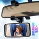 Baby rearview mirror small round mirror in car baby safety seat observation mirror children's car rearview auxiliary black rearview auxiliary mirror