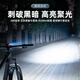 Rockbros Fahrrad Light Lightlight Night Langleichter Rückgang Leuchttischtaschenlicht USB -Ladung Regenproof Mountainbike Outdoor 400 Lumen Scheinwerfer + Smart Bremsempfindung Rücklicht Q1MAX