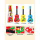 Ukulele beginner children's guitar toys to play piano for boys and girls musical instruments baby four-string rubber wire 57CM five blessings (send strap + tutorial)